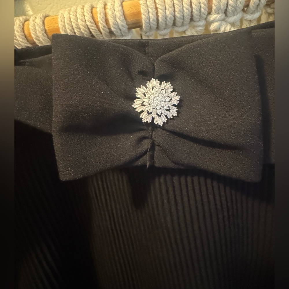 ZARA Pleated Top with Bow Sz Small - Picture 5 of 11